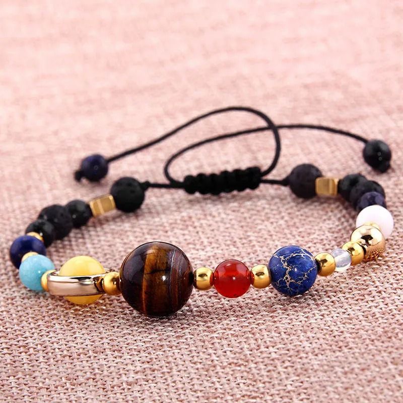Cosmic Galaxy Solar System Bracelet With Eight Planet Charms 2