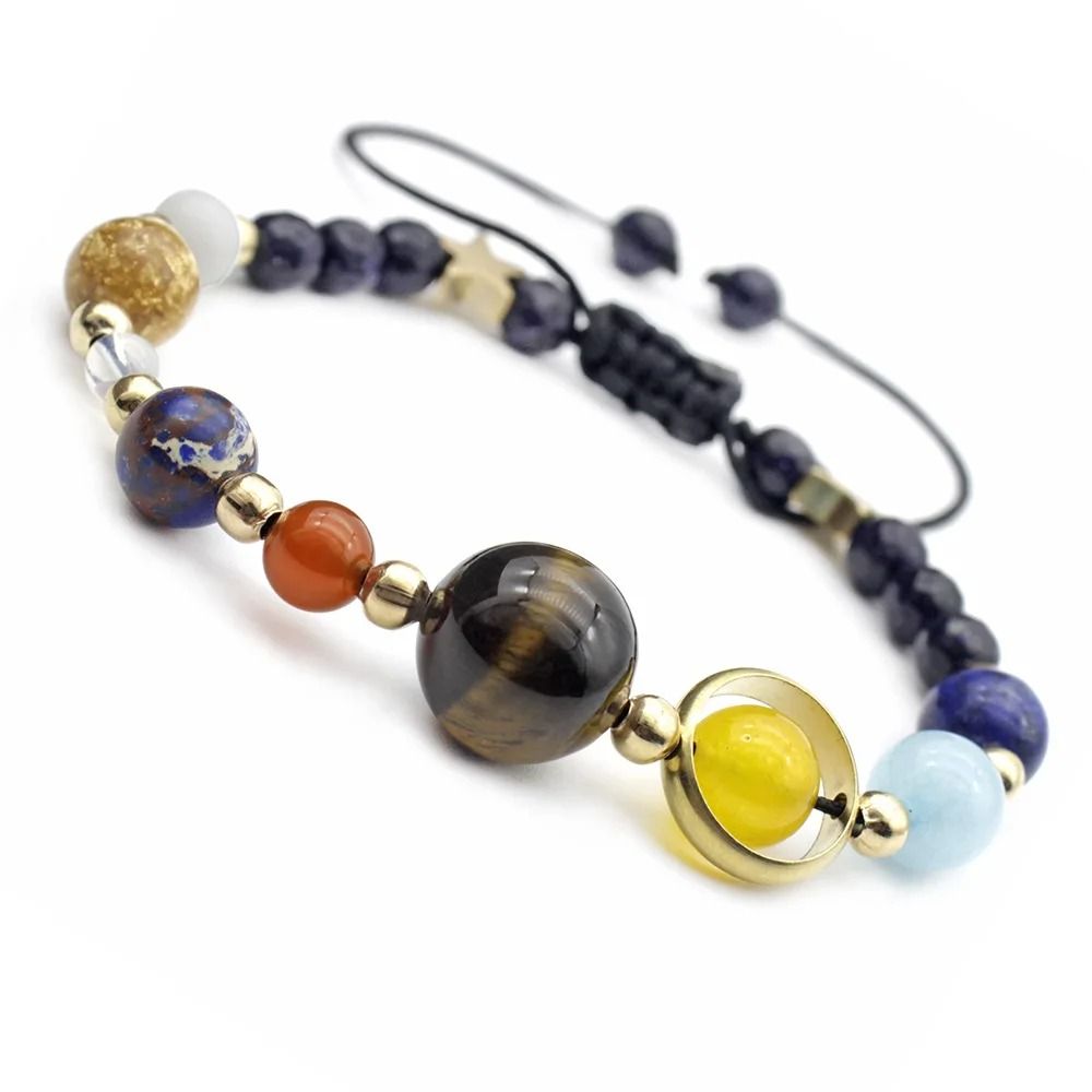 Cosmic Galaxy Solar System Bracelet With Eight Planet Charms 3
