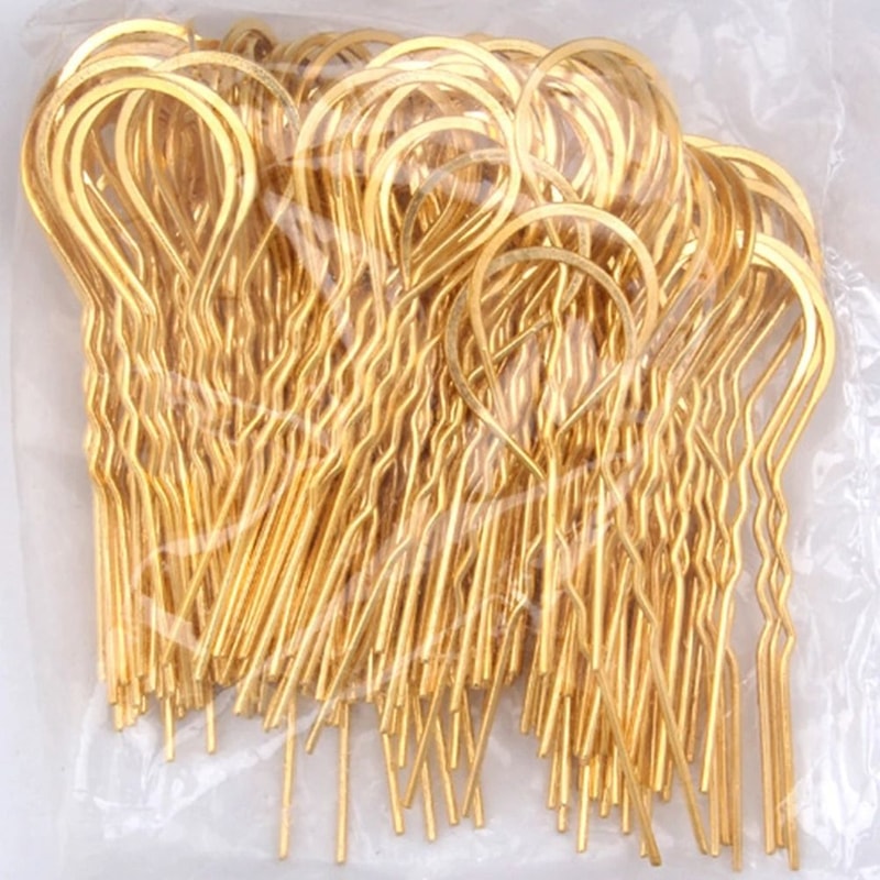 Vintage U Shaped Wavy Hair Pins For Women And Girls 7