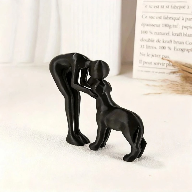 Abstract Human And Pet Figurines For Home And Office Decor 3