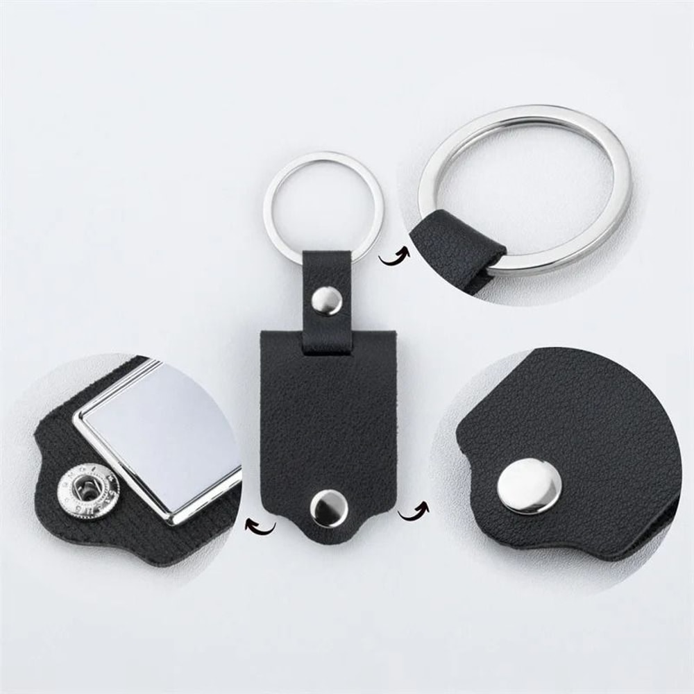 DIY Photo Frame Keychain Pendant With Blank Heat Transfer Holster 1