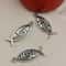 Vintage Hollow Jesus Fish Key Chain Charms For Jewelry Making 1