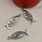 Vintage Hollow Jesus Fish Key Chain Charms For Jewelry Making 1