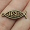 Vintage Hollow Jesus Fish Key Chain Charms For Jewelry Making 7