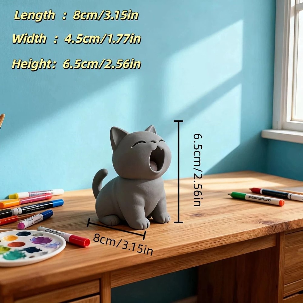 3D Printed Creative Cat Ornament For Home And Desk Decor 4