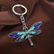 Vintage Style Dragonfly Keychain Universal Charm Pendant 6