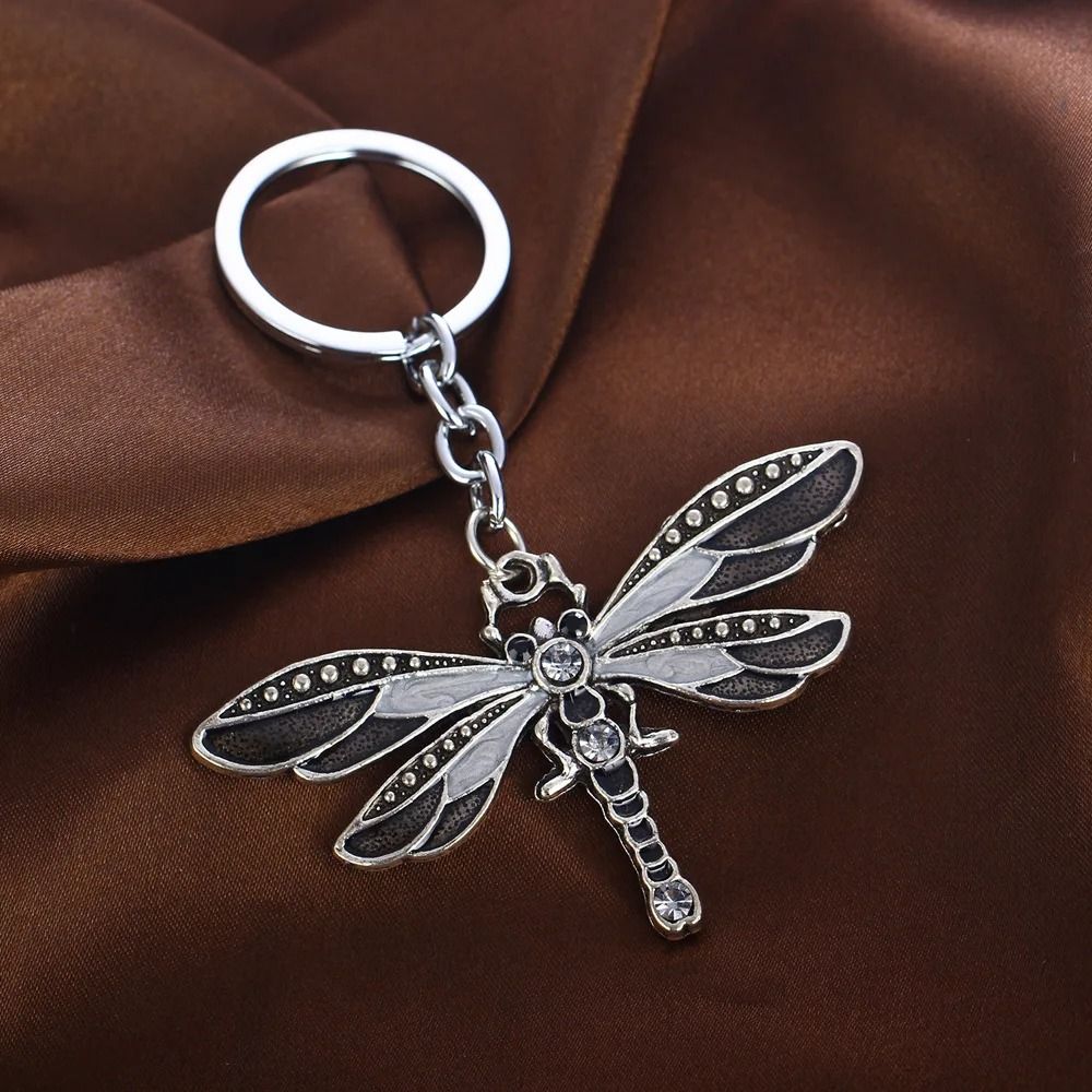 Vintage Style Dragonfly Keychain Universal Charm Pendant 7