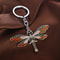 Vintage Style Dragonfly Keychain Universal Charm Pendant 10