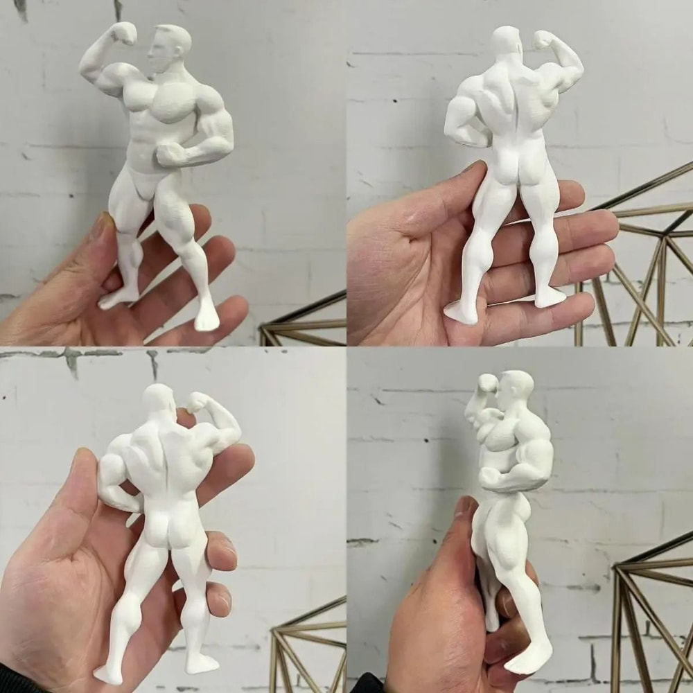 Miniature Muscular Man Figurine Desktop Ornament For Fitness Decor 4