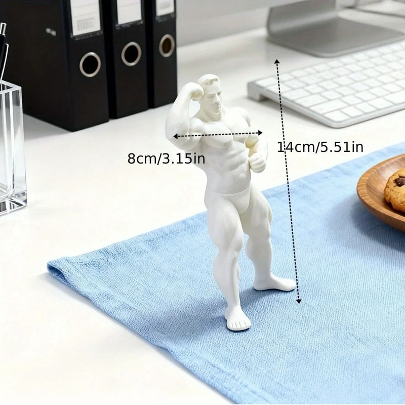 Miniature Muscular Man Figurine Desktop Ornament For Fitness Decor 5