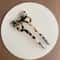 Vintage Leopard Print U Shaped Hair Fork With Elegant Butterfly Design 7