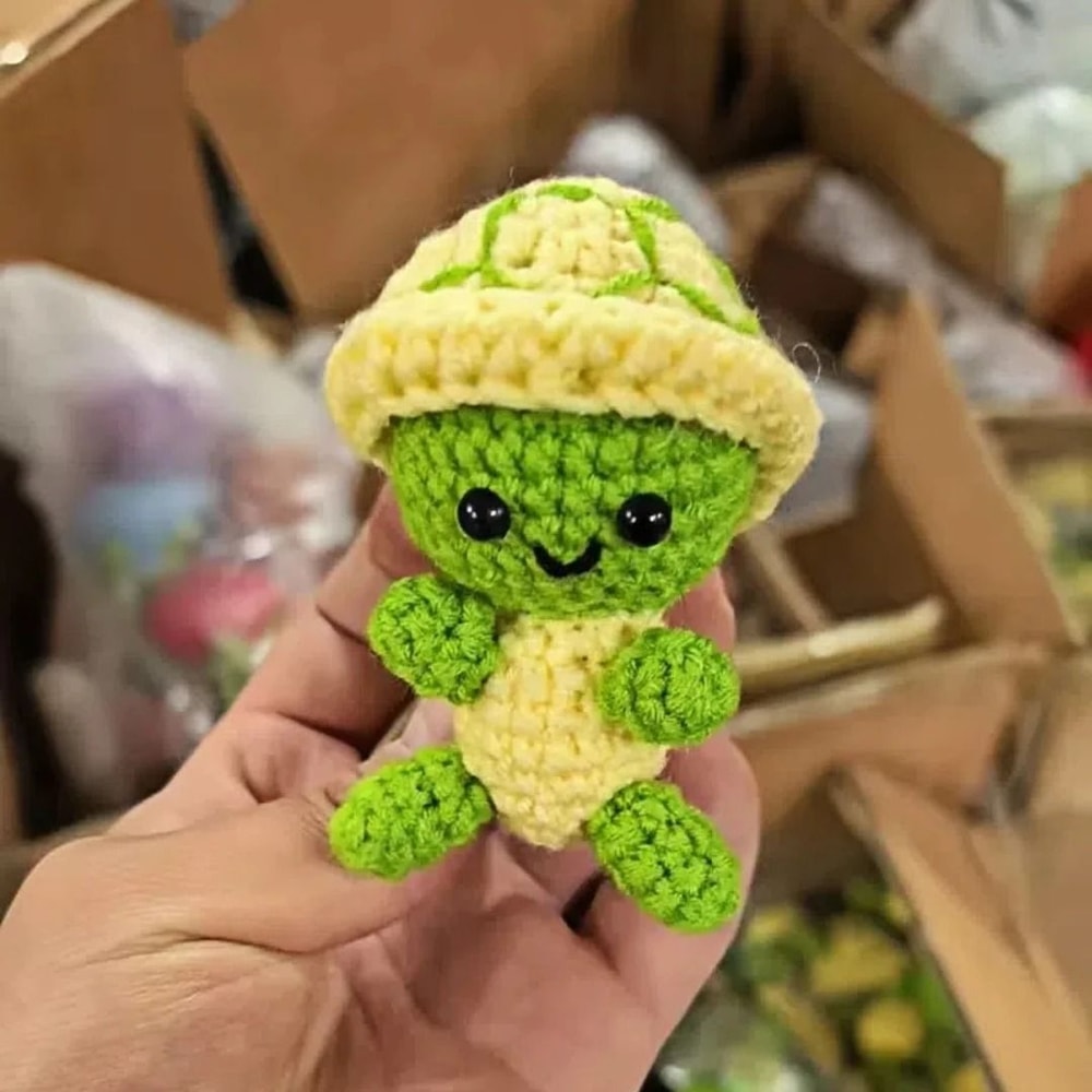 Handmade Woven Crochet Tortoise Keychain In Bohemian Style 5