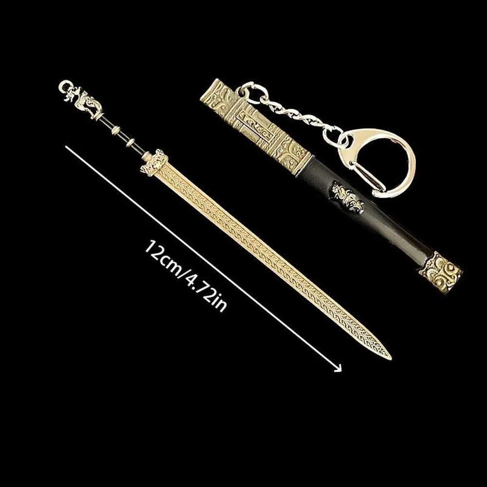 Miniature Ancient Sword Keychain Ornament For Bags And Keys 3