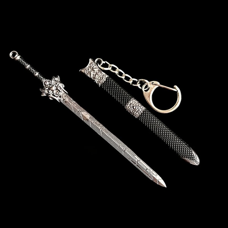 Miniature Ancient Sword Keychain Ornament For Bags And Keys 8