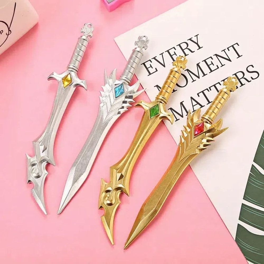 Creative Gem Sword Shaped Water Pen Set Cool Novelty Stationery Gift 10