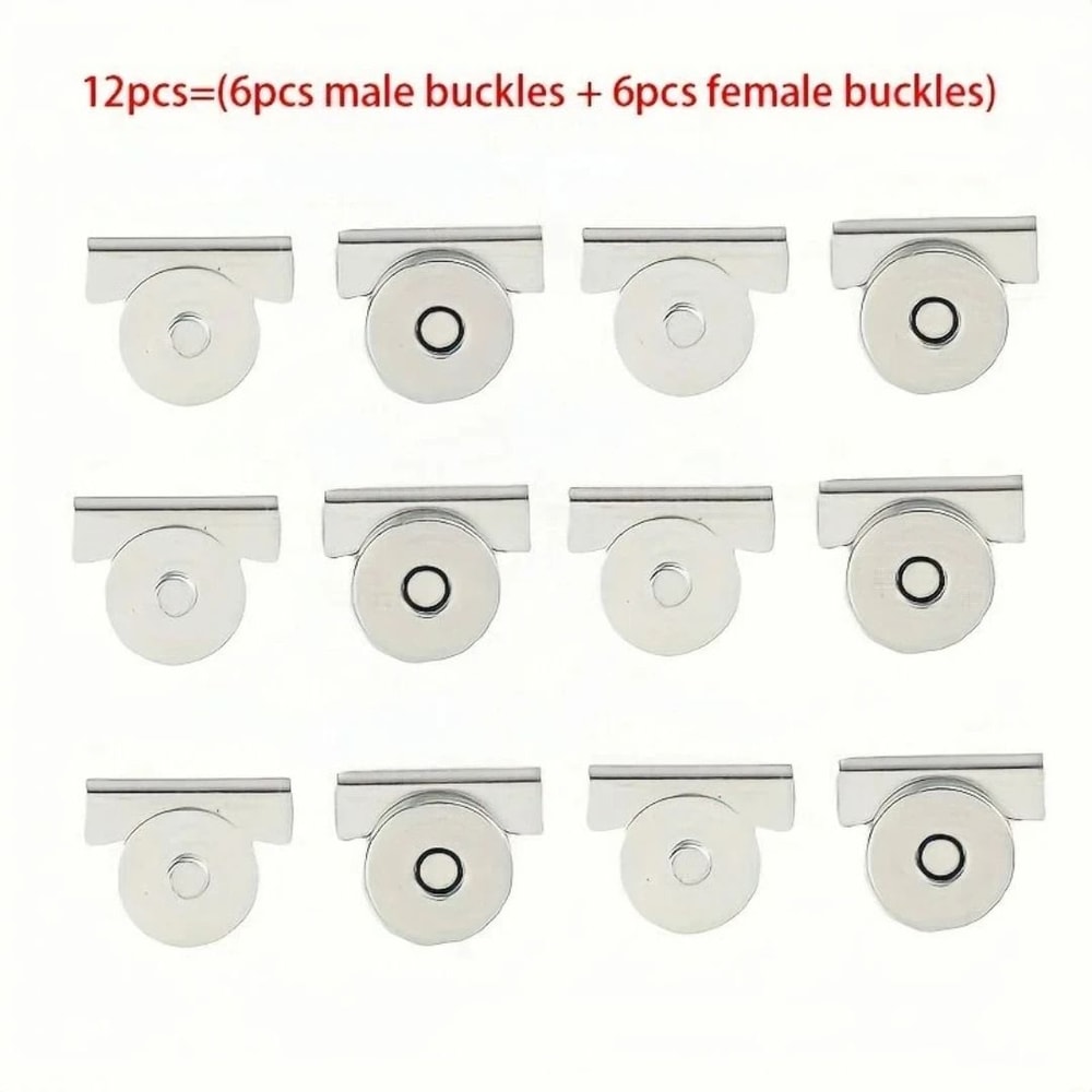 Seamless Magnetic Button Set For Bags Wallet Clothes DIY Craft Accessories 9