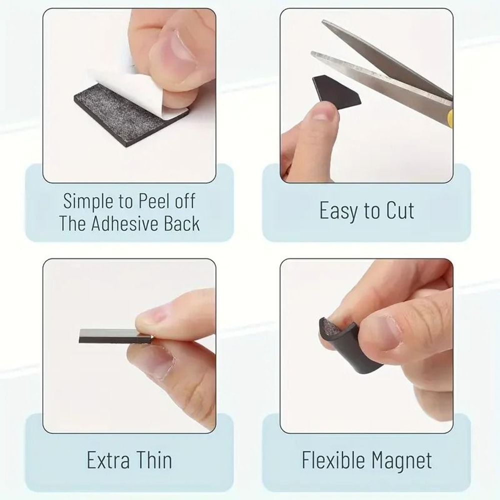 Self Adhesive Magnetic Cube Strip For Whiteboards Refrigerators And Organization 3