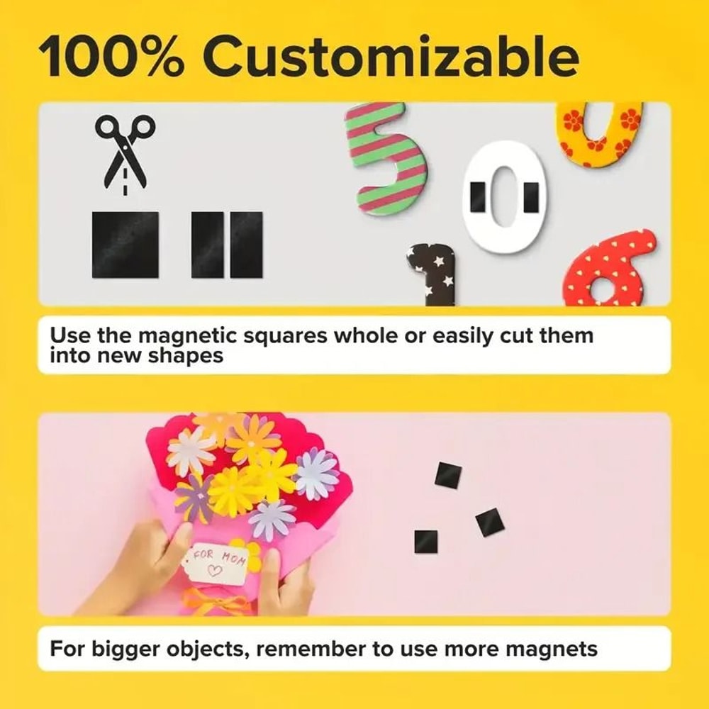 Self Adhesive Magnetic Cube Strip For Whiteboards Refrigerators And Organization 4