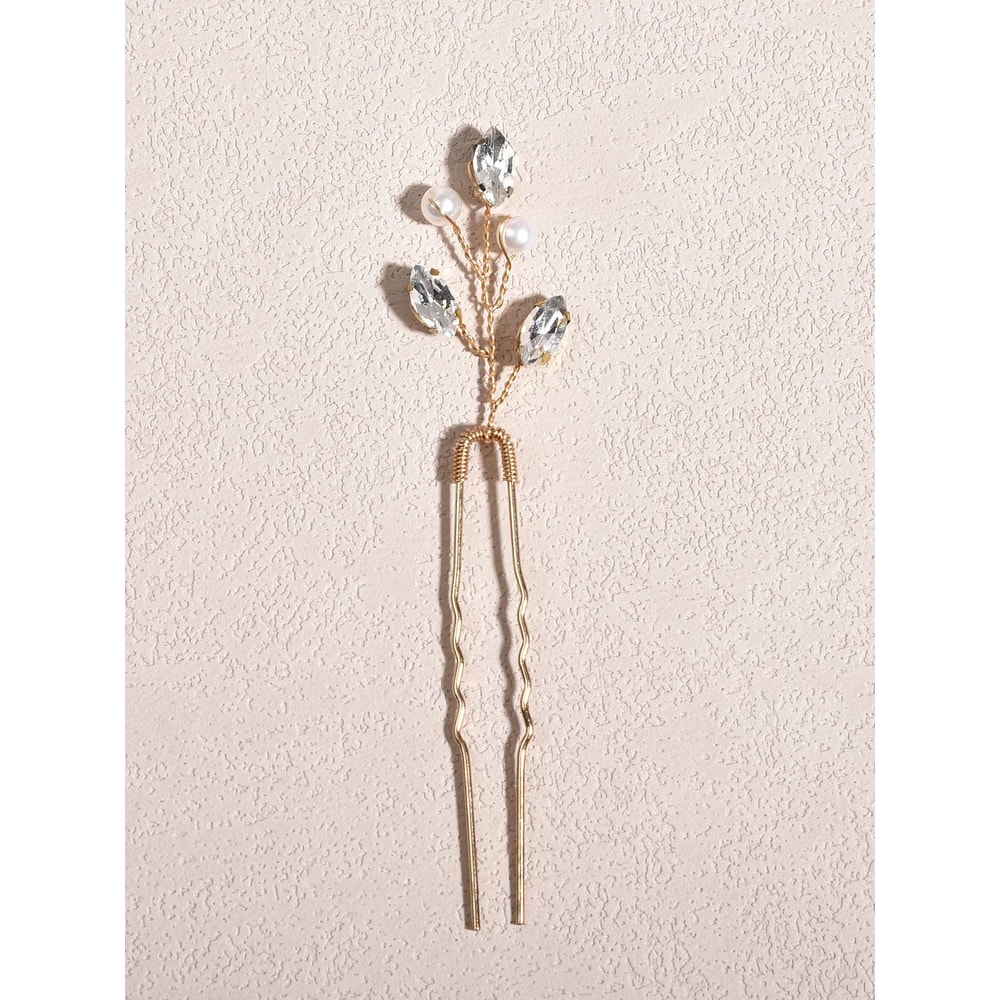 Faux Pearl Decor Hair Pins Set Of Six Fashion Bridal Hair Accessories 1