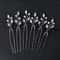 Faux Pearl Decor Hair Pins Set Of Six Fashion Bridal Hair Accessories 6