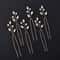 Faux Pearl Decor Hair Pins Set Of Six Fashion Bridal Hair Accessories 8