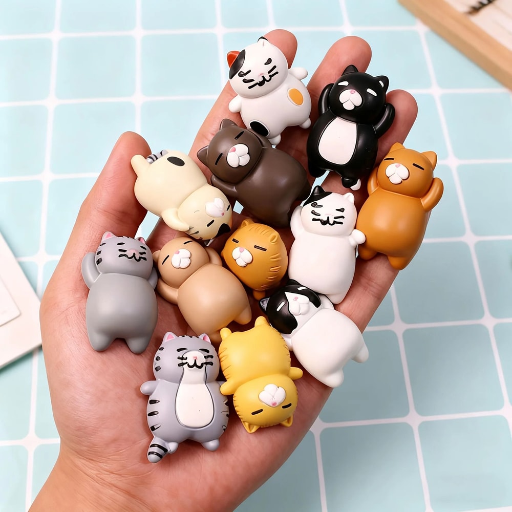 Cartoon Cat Refrigerator Magnets Set Of Thirteen Decorative Kitchen Home Decor 2