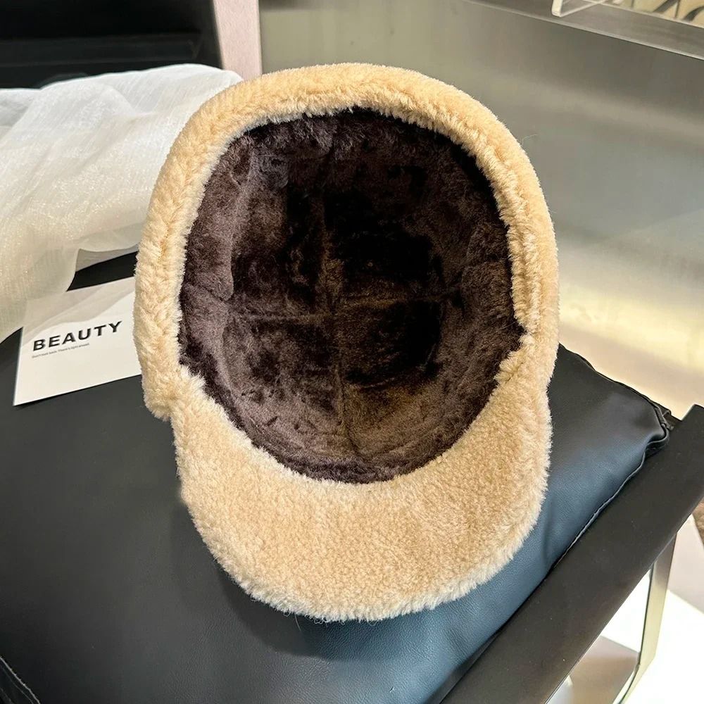 Winter Leather Fur Bomber Hat Warm Earflap Hat For Men 4