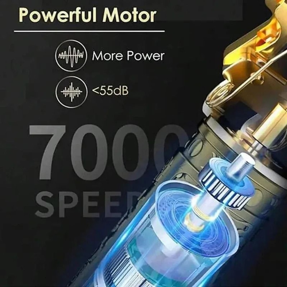 Vintage Cordless Hair Clipper Trimmer USB Fast Charging Electric Shaver 1