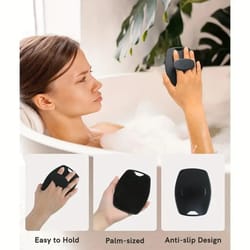 exfoliating silicone bath brush wall mounted cleaning body and face wash brush
