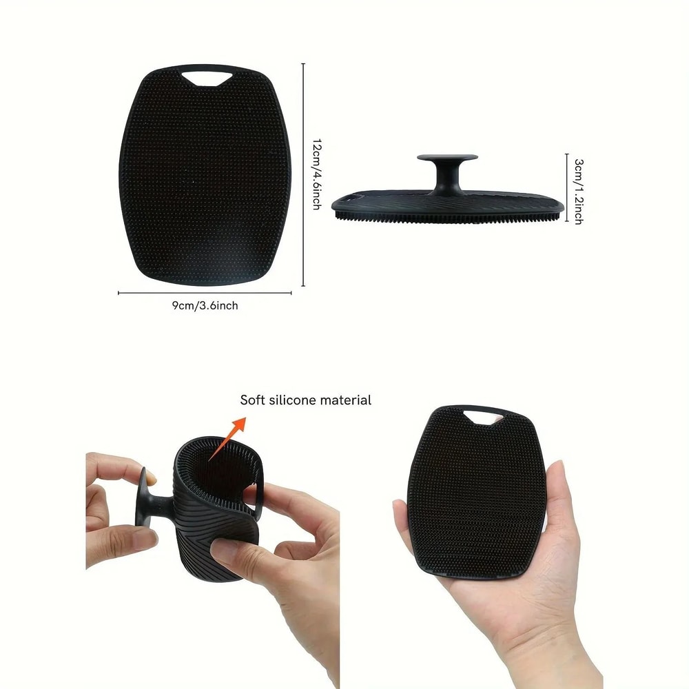 Exfoliating Silicone Bath Brush Wall Mounted Cleaning Body And Face Wash Brush 5