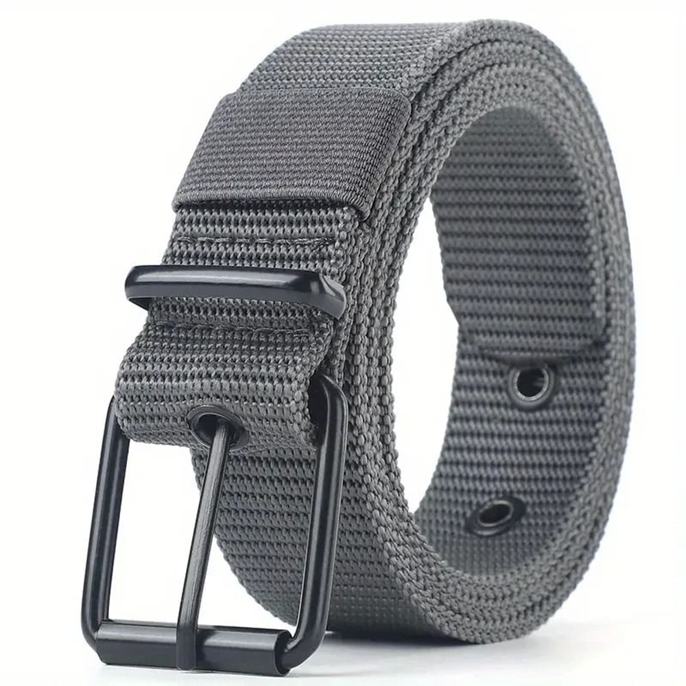 Porous Canvas Pin Buckle Belt Trendy Eyelet Belt For Men And Women 9