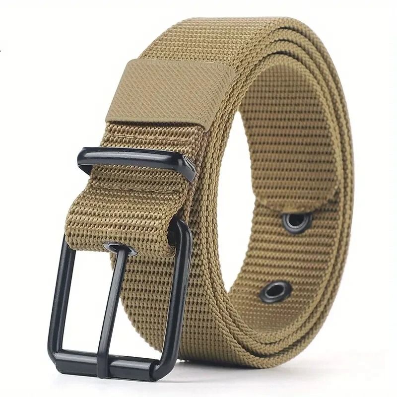 Porous Canvas Pin Buckle Belt Trendy Eyelet Belt For Men And Women 11