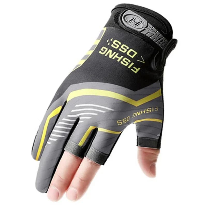 3 Finger Cut Fishing And Cycling Breathable Gloves For Men 1