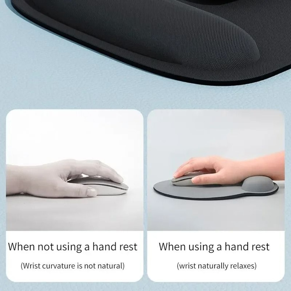 Large Thickened Ergonomic Computer Game Mouse Pad With Wrist Pad Non Slip 4
