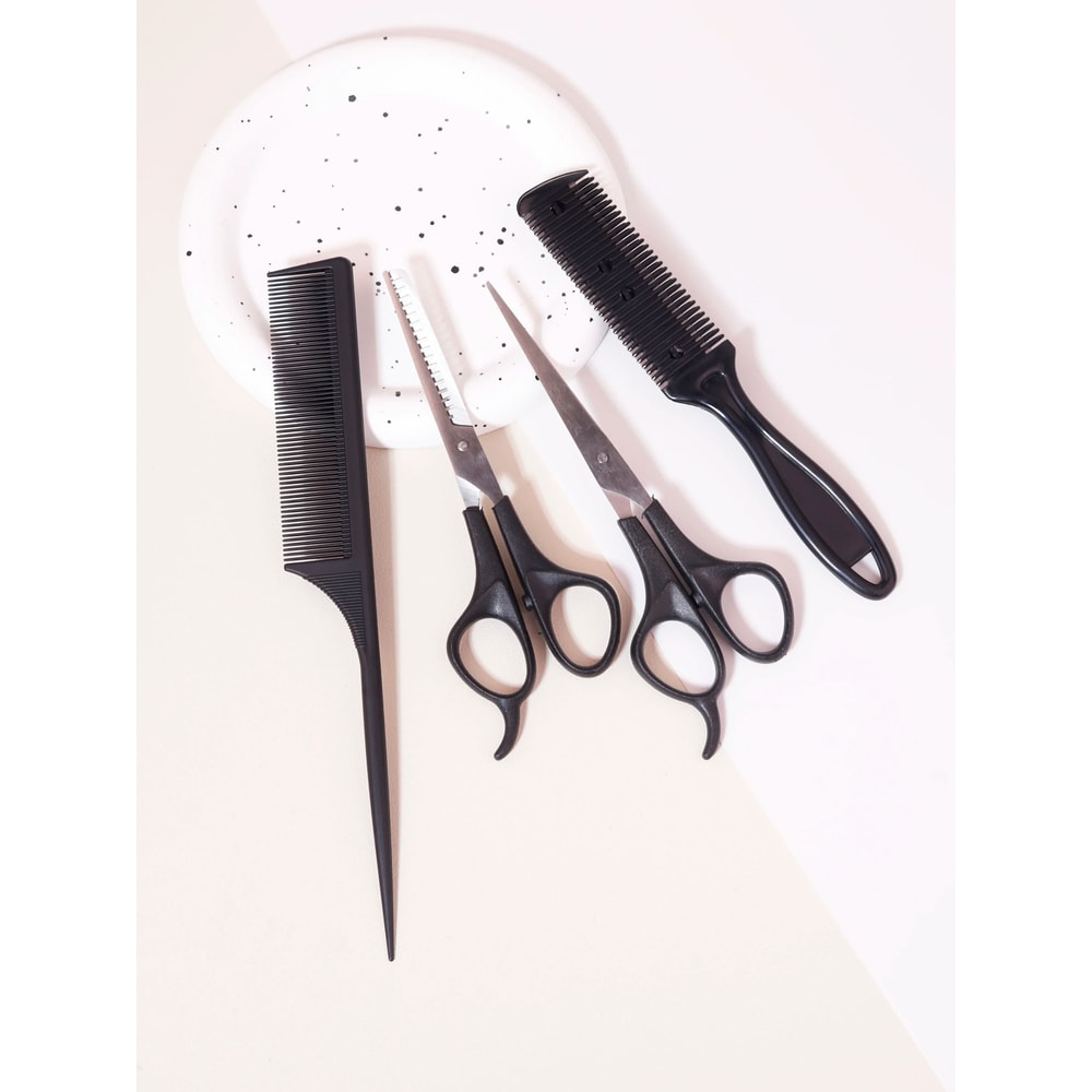 Professional Hairstyling Tool Set Hair Clippers Combs And Thinning Clippers 2