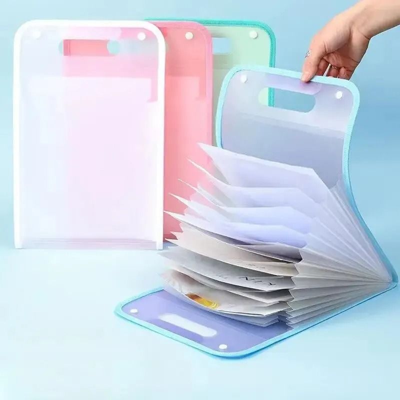 13 Pocket File Folder Portable A4 Letter Size Accordion Document Organizer 2