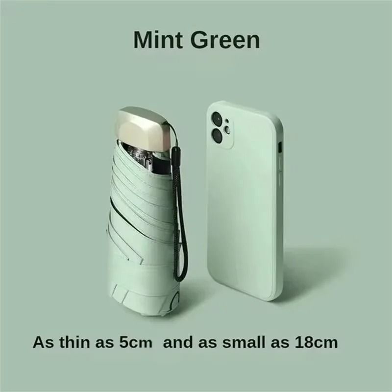 Mini Pocket Sun And Rain Umbrella Small Folding UV Protection 9