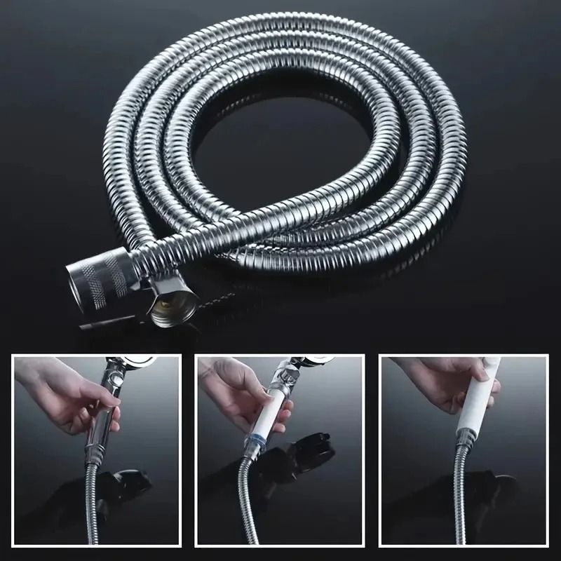 Stainless Steel Shower Hose With Anti Kink And High Pressure Resistance 0