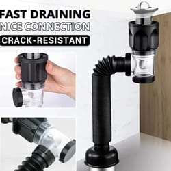 anti odor flip top drain pipe set for kitchen and bathroom