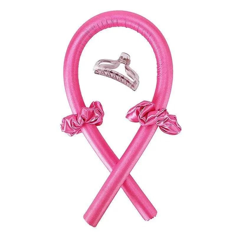 DIY Heatless Hair Curling Stick Headband Set With Hairpins 9