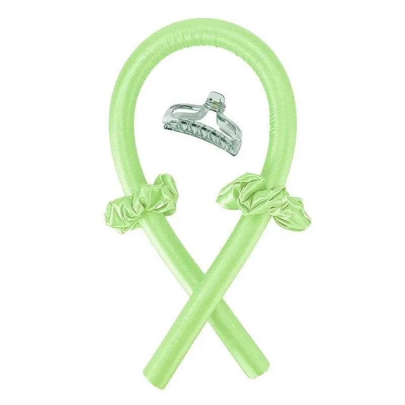 DIY Heatless Hair Curling Stick Headband Set With Hairpins 10