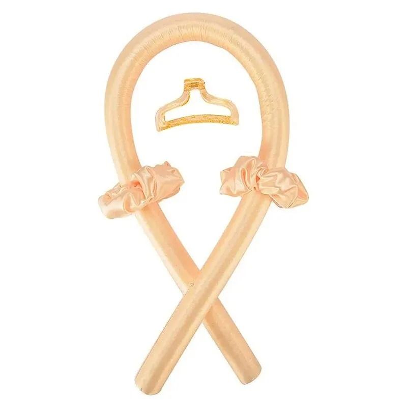 DIY Heatless Hair Curling Stick Headband Set With Hairpins 11