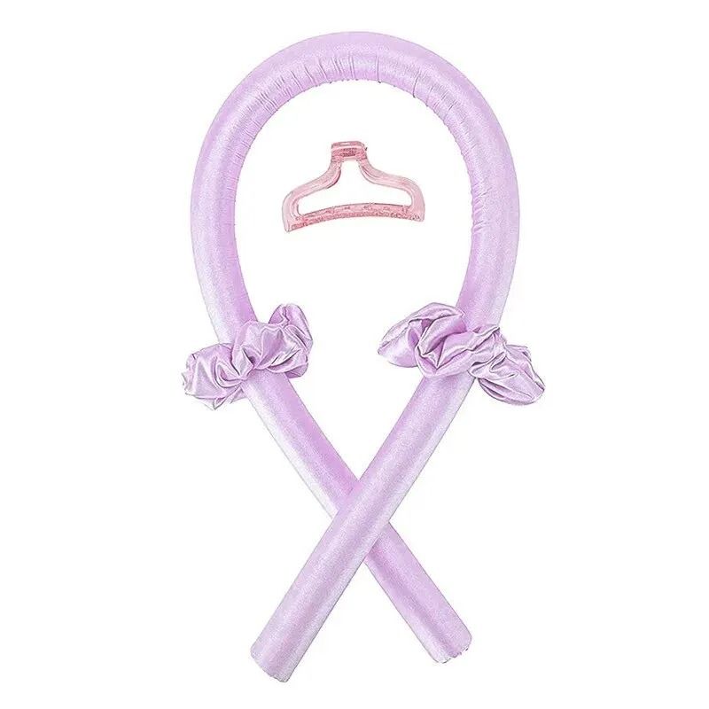 DIY Heatless Hair Curling Stick Headband Set With Hairpins 12