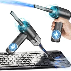 high power mini handheld air duster with crevice tool