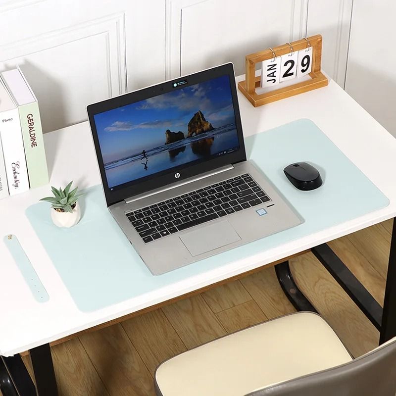 Stain Resistant Leather Computer Desk Mouse Pad Waterproof Writing Mat 1