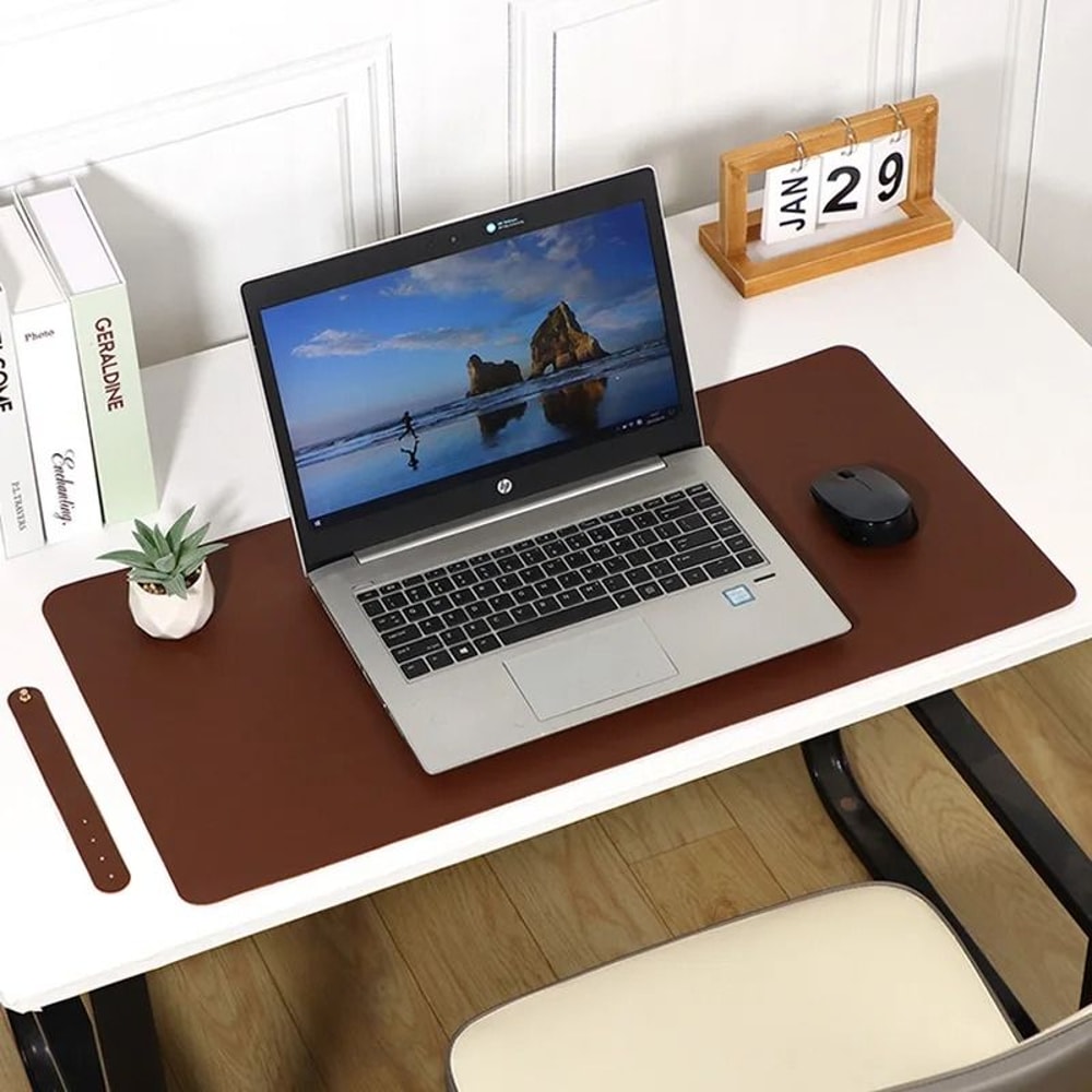 Stain Resistant Leather Computer Desk Mouse Pad Waterproof Writing Mat 7