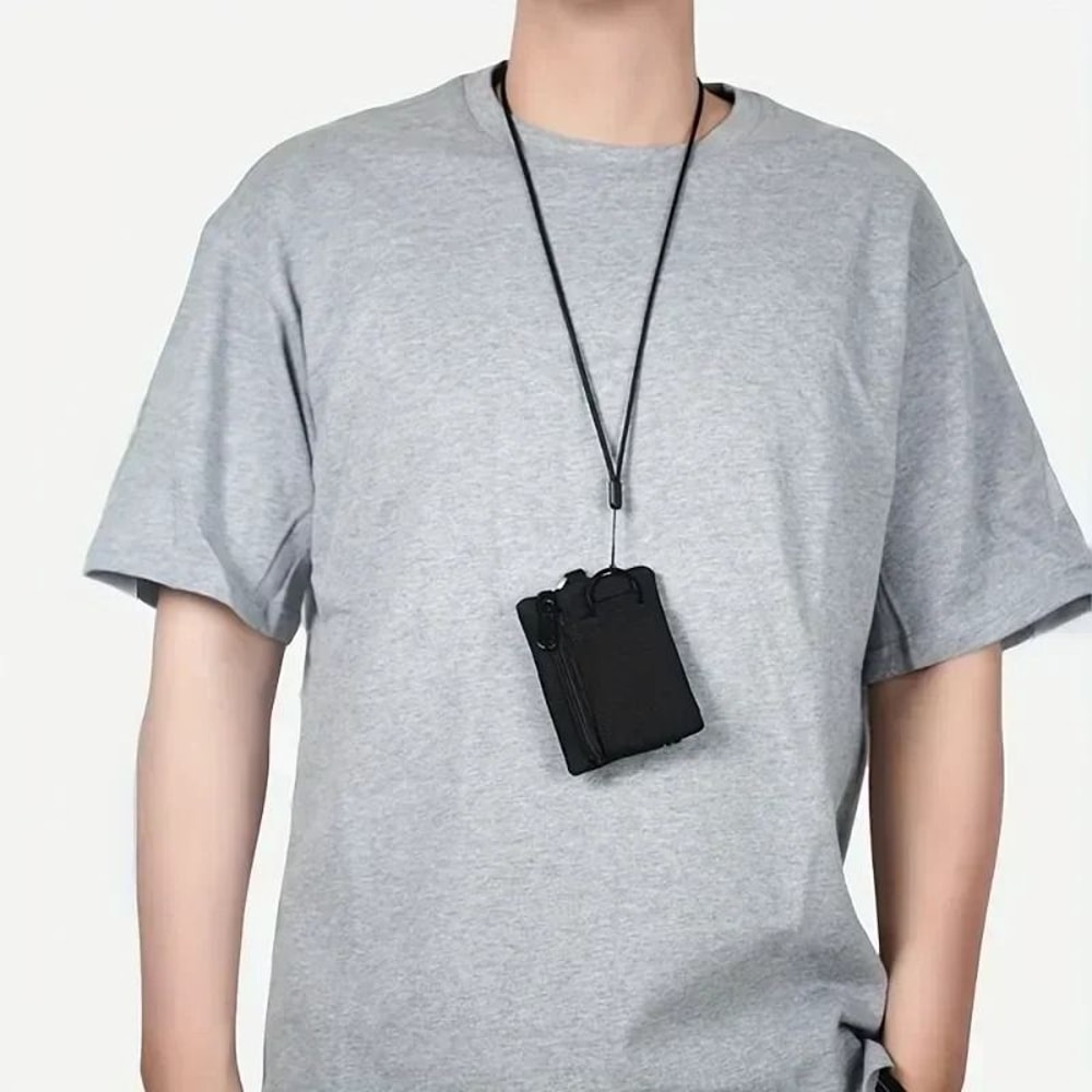 Mini Coin Purse Key Pouch Casual Nylon Storage Bag 4