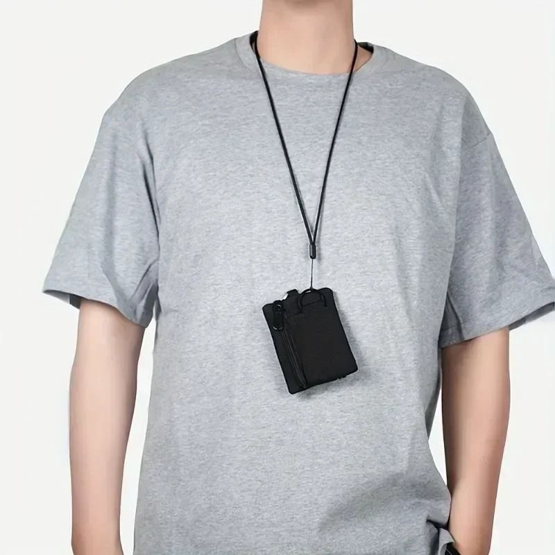 Mini Coin Purse Key Pouch Casual Nylon Storage Bag 4