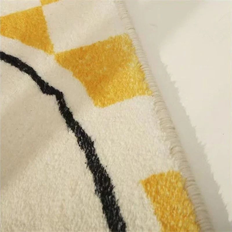 Non Slip Fluffy Soft Floor Mat Nordic Cartoon Rug For Kids Bedroom And Living Room 4