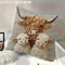 Highland Cow Retro Decorative Pillowcase For Living Room And Office 2